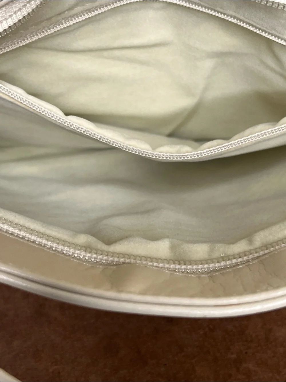 Vintage 80s Brio! Cream Leather Convertible Crossbody Shoulder Bag / Clutch